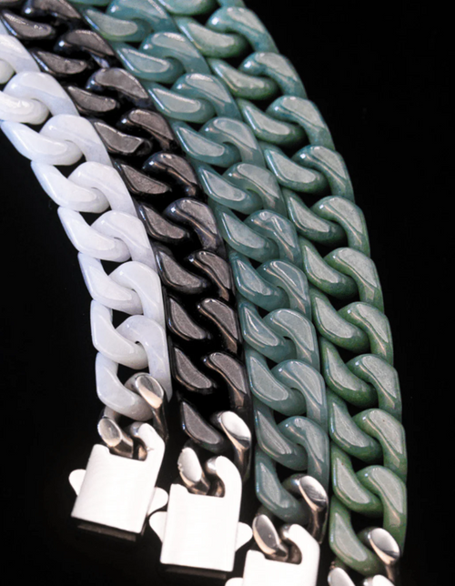 Cuban Link Jade Bracelets