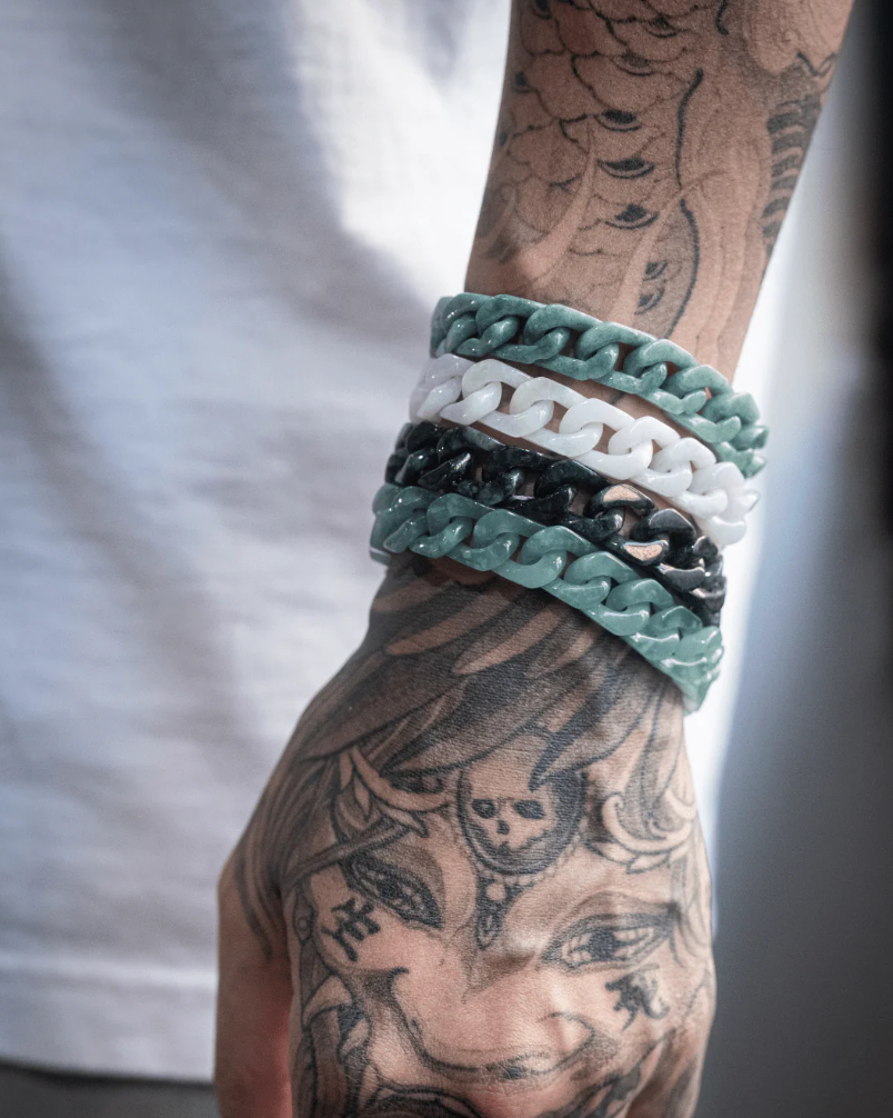 Cuban Link Jade Bracelets